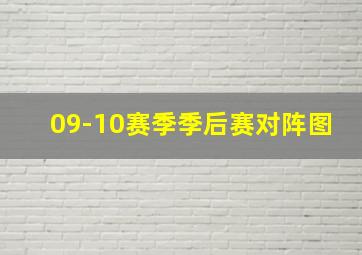 09-10赛季季后赛对阵图