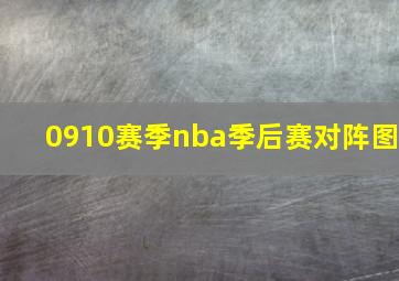 0910赛季nba季后赛对阵图