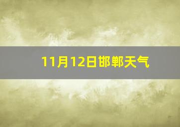 11月12日邯郸天气