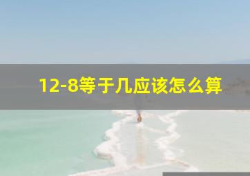 12-8等于几应该怎么算