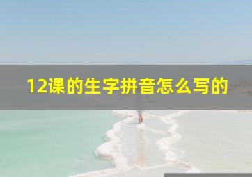 12课的生字拼音怎么写的