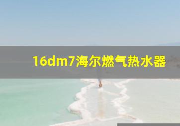 16dm7海尔燃气热水器