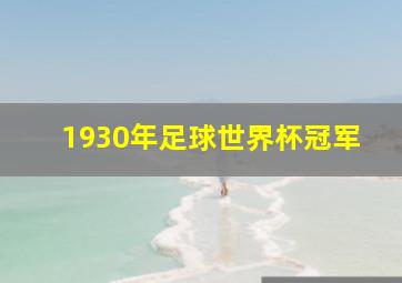 1930年足球世界杯冠军