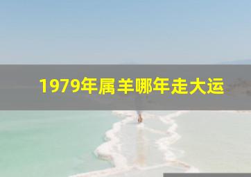 1979年属羊哪年走大运