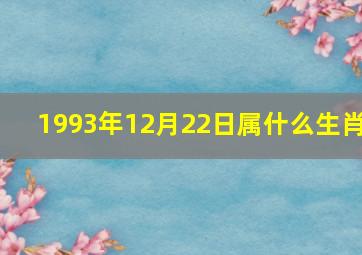 1993年12月22日属什么生肖