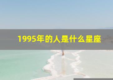 1995年的人是什么星座