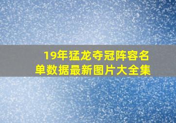 19年猛龙夺冠阵容名单数据最新图片大全集