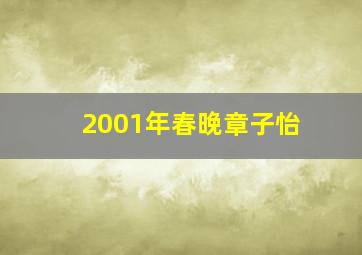 2001年春晚章子怡