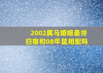 2002属马婚姻最终归宿和08年鼠相配吗