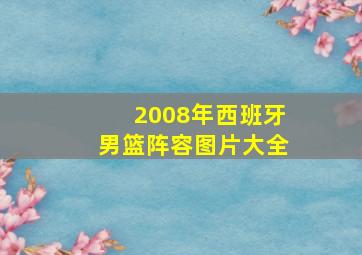 2008年西班牙男篮阵容图片大全