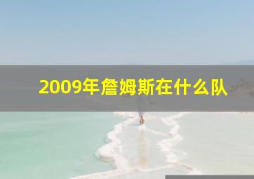 2009年詹姆斯在什么队