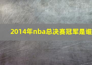 2014年nba总决赛冠军是谁