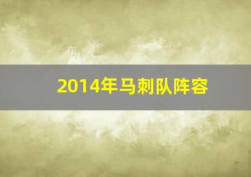 2014年马刺队阵容