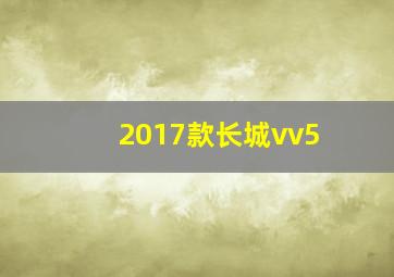 2017款长城vv5