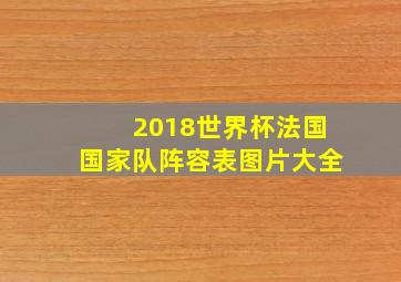 2018世界杯法国国家队阵容表图片大全