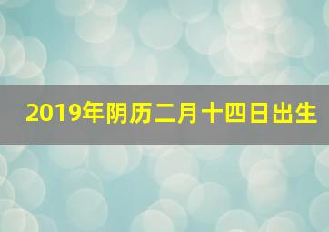 2019年阴历二月十四日出生