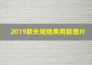 2019款长城炮乘用版图片