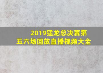 2019猛龙总决赛第五六场回放直播视频大全