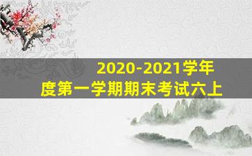 2020-2021学年度第一学期期末考试六上