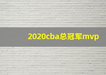 2020cba总冠军mvp