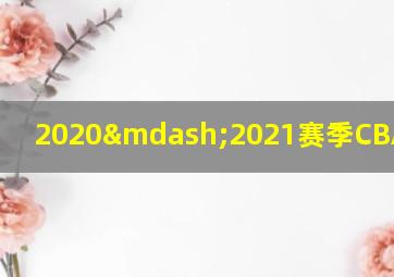 2020—2021赛季CBA常规赛