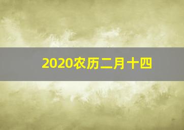 2020农历二月十四