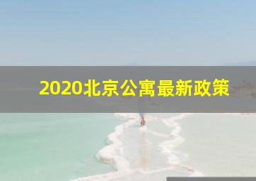 2020北京公寓最新政策