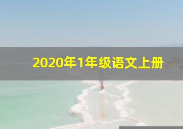 2020年1年级语文上册