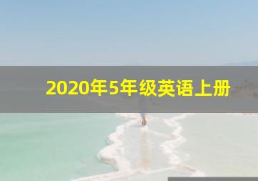 2020年5年级英语上册