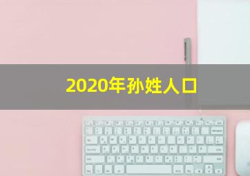 2020年孙姓人口