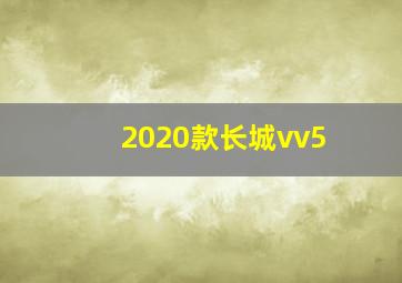 2020款长城vv5