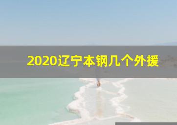 2020辽宁本钢几个外援