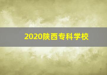 2020陕西专科学校