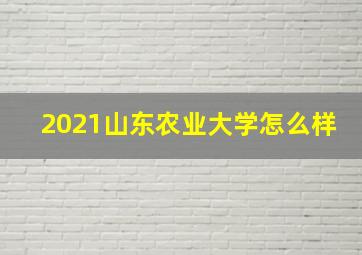 2021山东农业大学怎么样