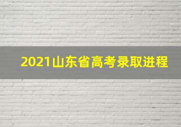 2021山东省高考录取进程