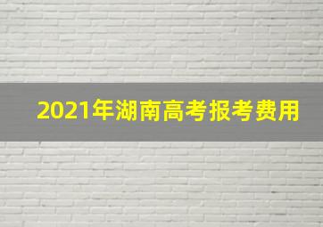 2021年湖南高考报考费用