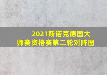 2021斯诺克德国大师赛资格赛第二轮对阵图