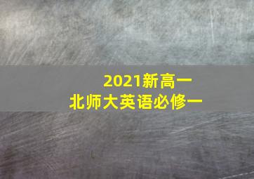 2021新高一北师大英语必修一