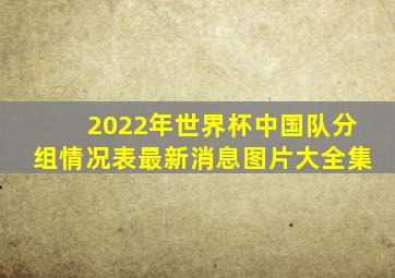 2022年世界杯中国队分组情况表最新消息图片大全集