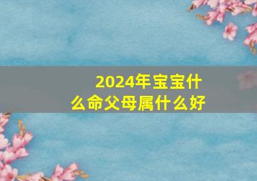 2024年宝宝什么命父母属什么好