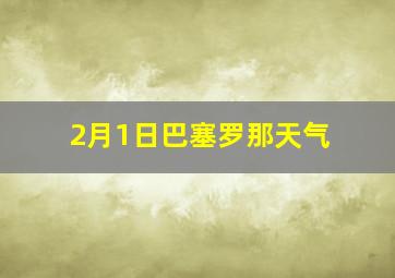 2月1日巴塞罗那天气