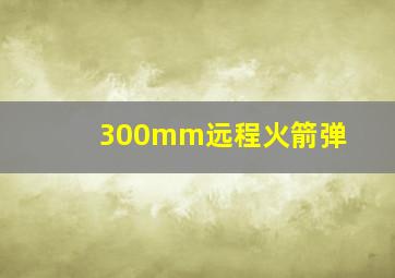 300mm远程火箭弹