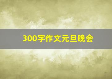 300字作文元旦晚会