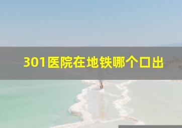 301医院在地铁哪个口出