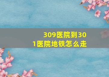 309医院到301医院地铁怎么走