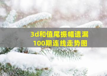 3d和值尾振幅遗漏100期连线走势图