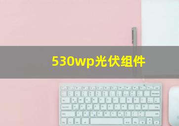 530wp光伏组件