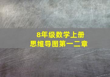 8年级数学上册思维导图第一二章