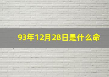 93年12月28日是什么命