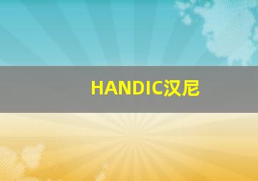 HANDIC汉尼